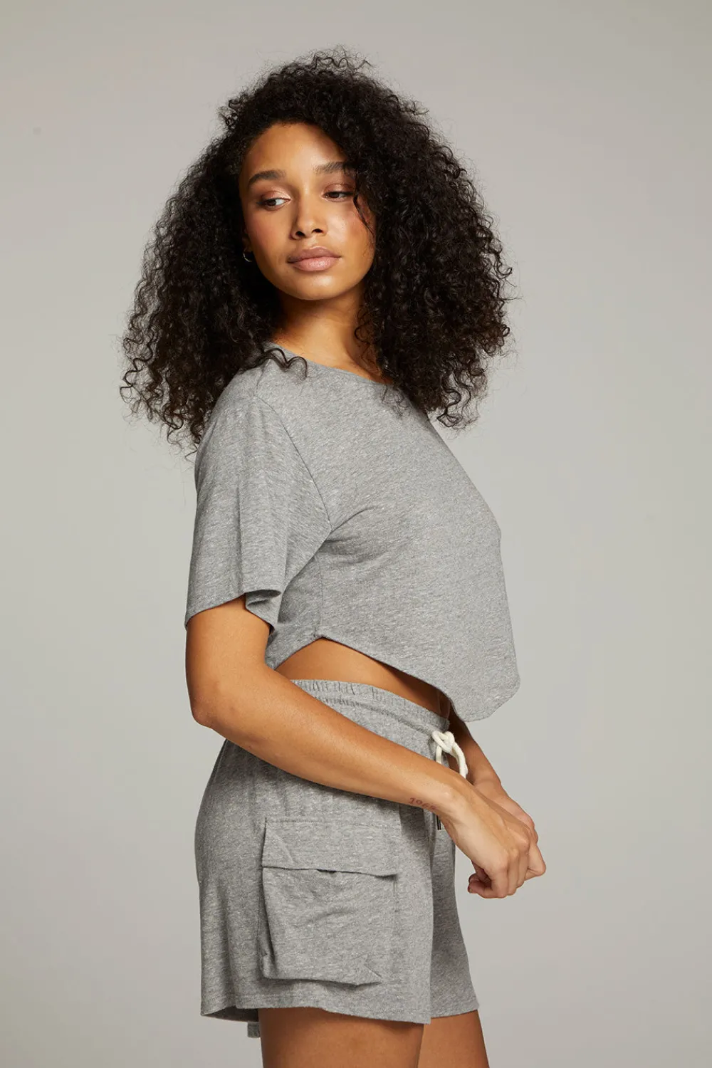 Flash Sale Kylie Streaky Grey Tee Women Loungewear|Tops