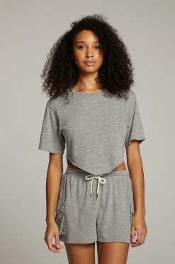 Flash Sale Kylie Streaky Grey Tee Women Loungewear|Tops