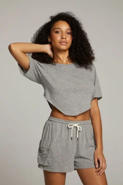 Flash Sale Kylie Streaky Grey Tee Women Loungewear|Tops