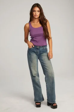 Clearance Lander Eggplant Tank Women Tops|Loungewear
