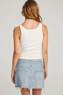 Online Lander White Tank Women Loungewear|Tops