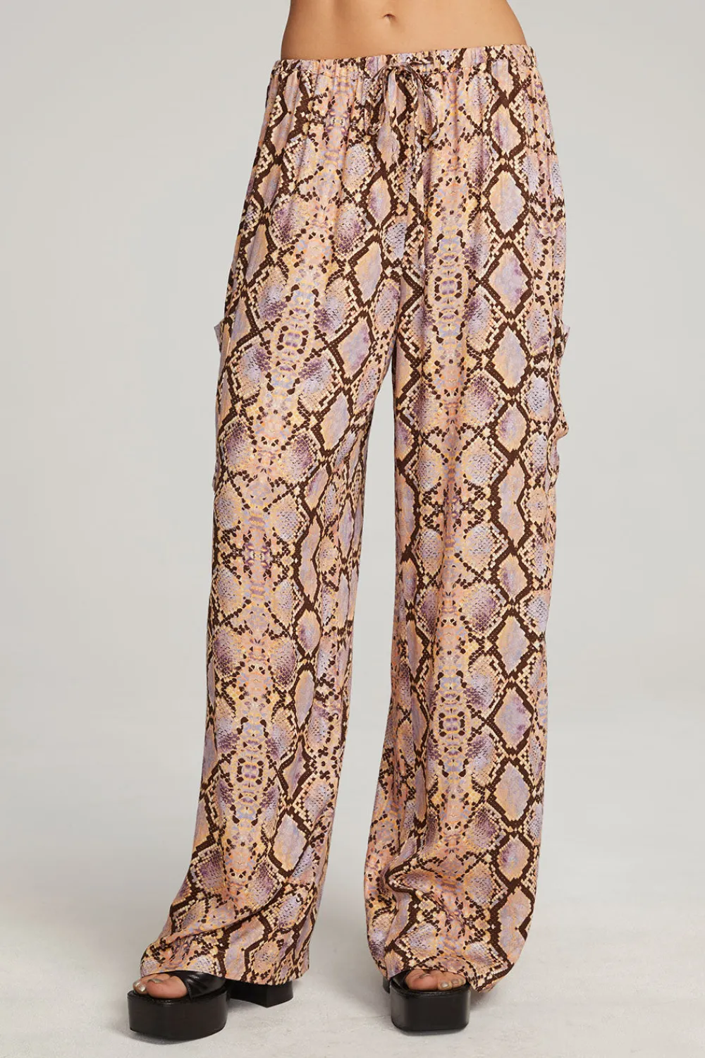 Cheap Lee Python Print Trousers Women Loungewear|Bottoms