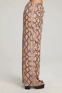 Cheap Lee Python Print Trousers Women Loungewear|Bottoms