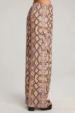 Cheap Lee Python Print Trousers Women Loungewear|Bottoms