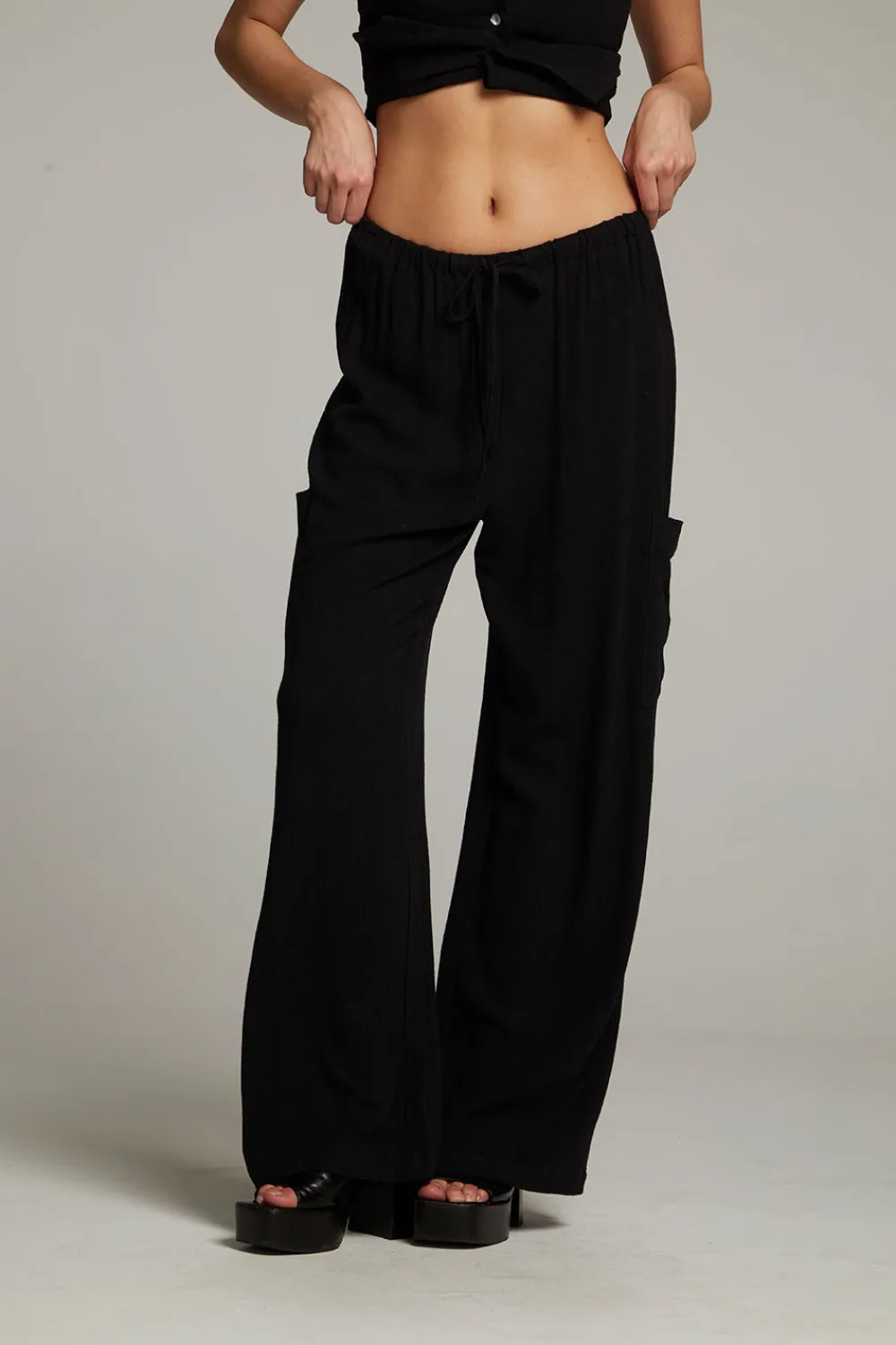 Hot Lee True Black Trouser Women Loungewear|Bottoms