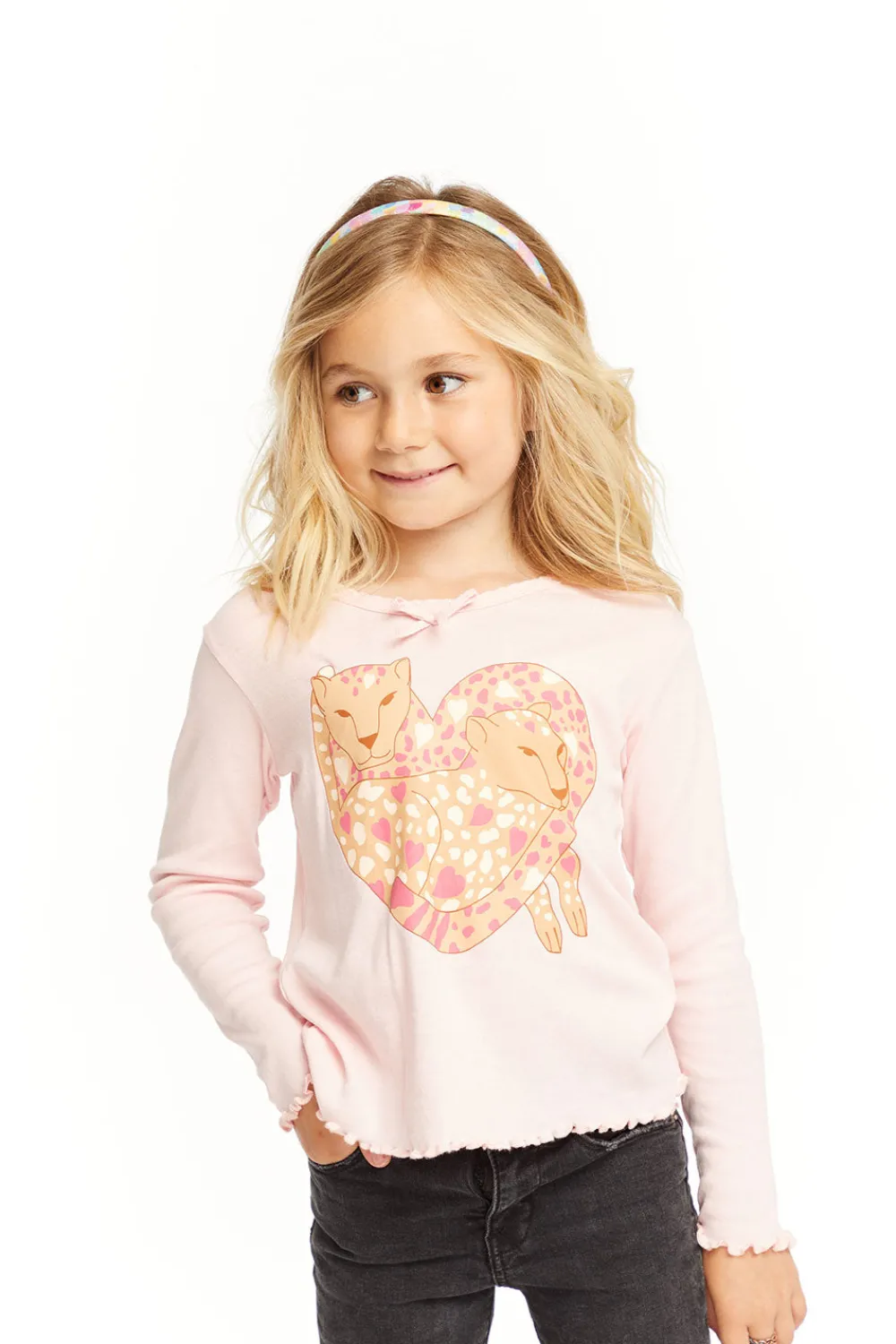 Best Leopard Love Long Sleeve Kids Girls