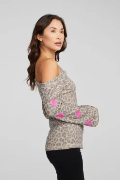 New Leopard Star Long Sleeve Women Loungewear|Graphics