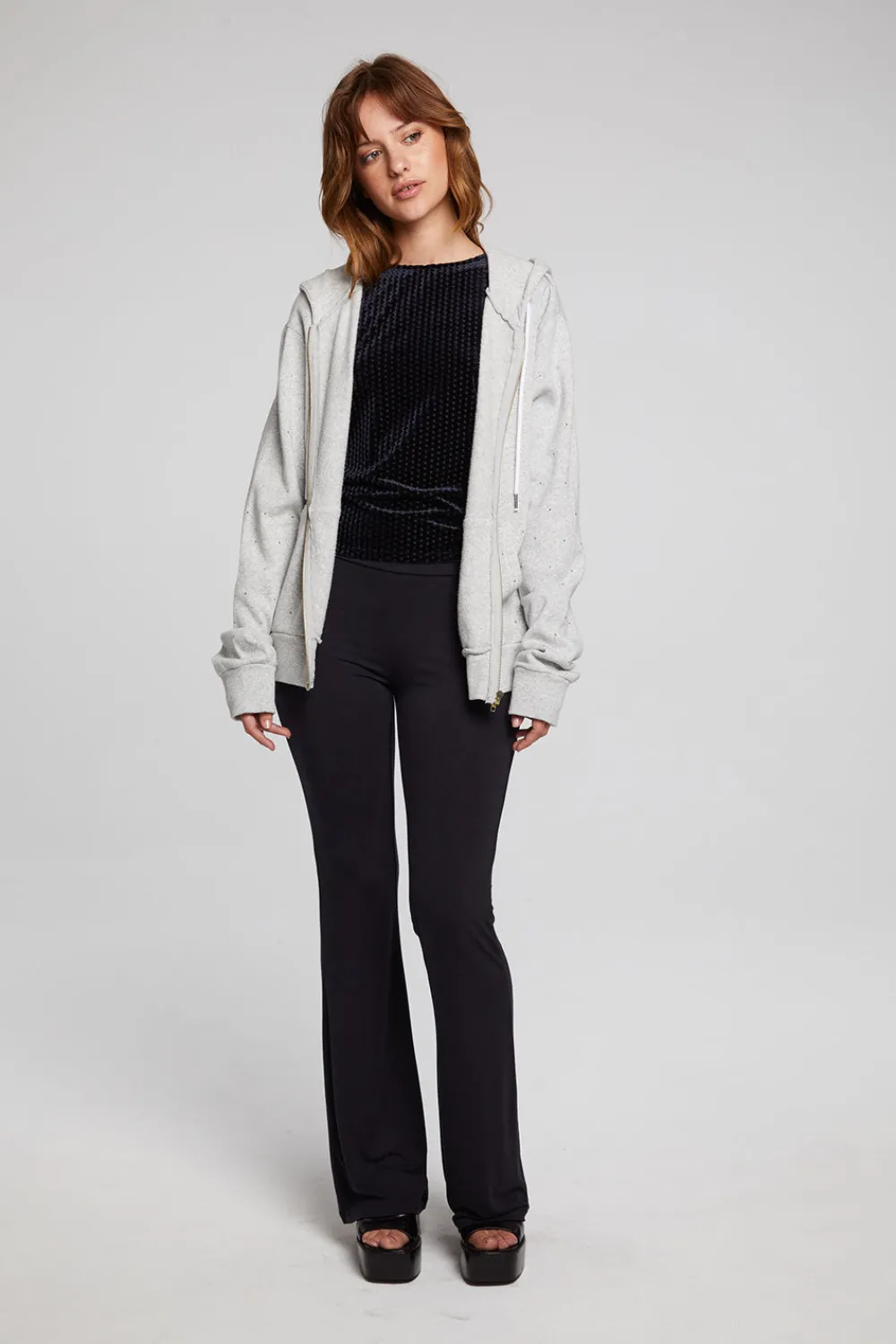 Sale Lex Heather Grey Zip Up Hoodie Women Outerwear|Loungewear