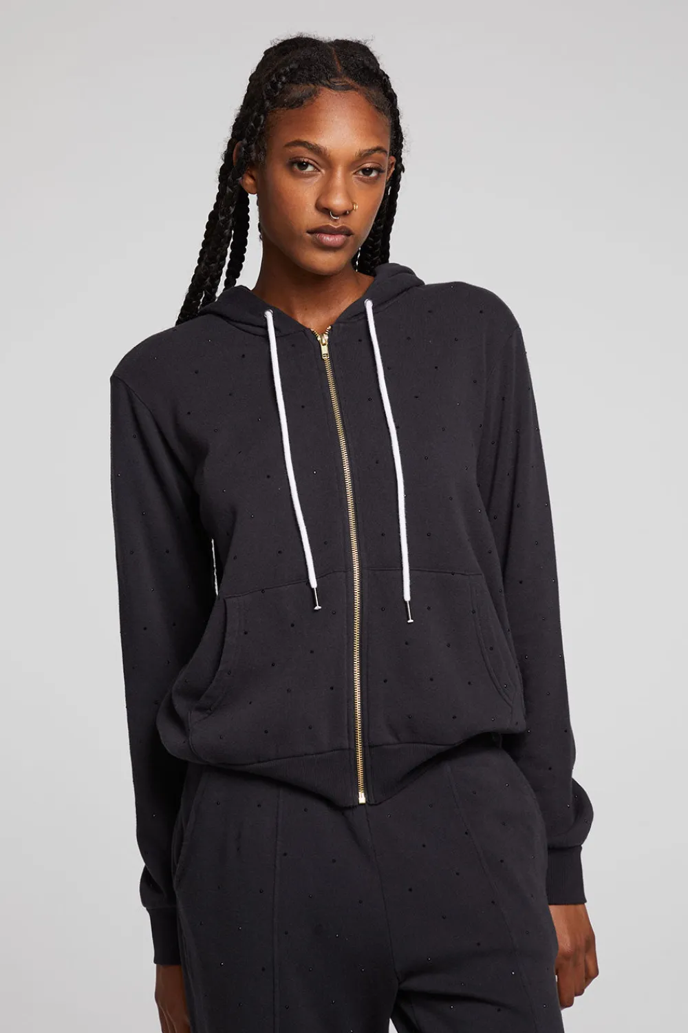 Best Sale Lex Licorice Zip Up Hoodie Women Outerwear|Loungewear