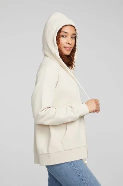 Store Lex Oatmeal Zip Up Hoodie Women Outerwear|Loungewear