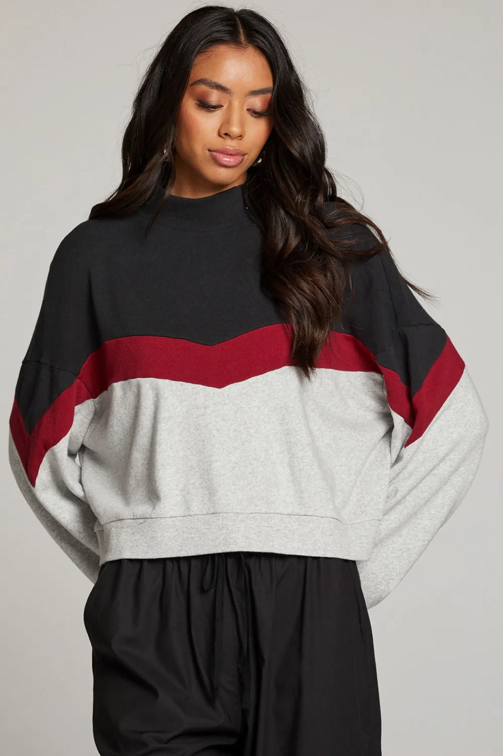 Store Liz Fire Color Block Pullover Women Loungewear|Tops