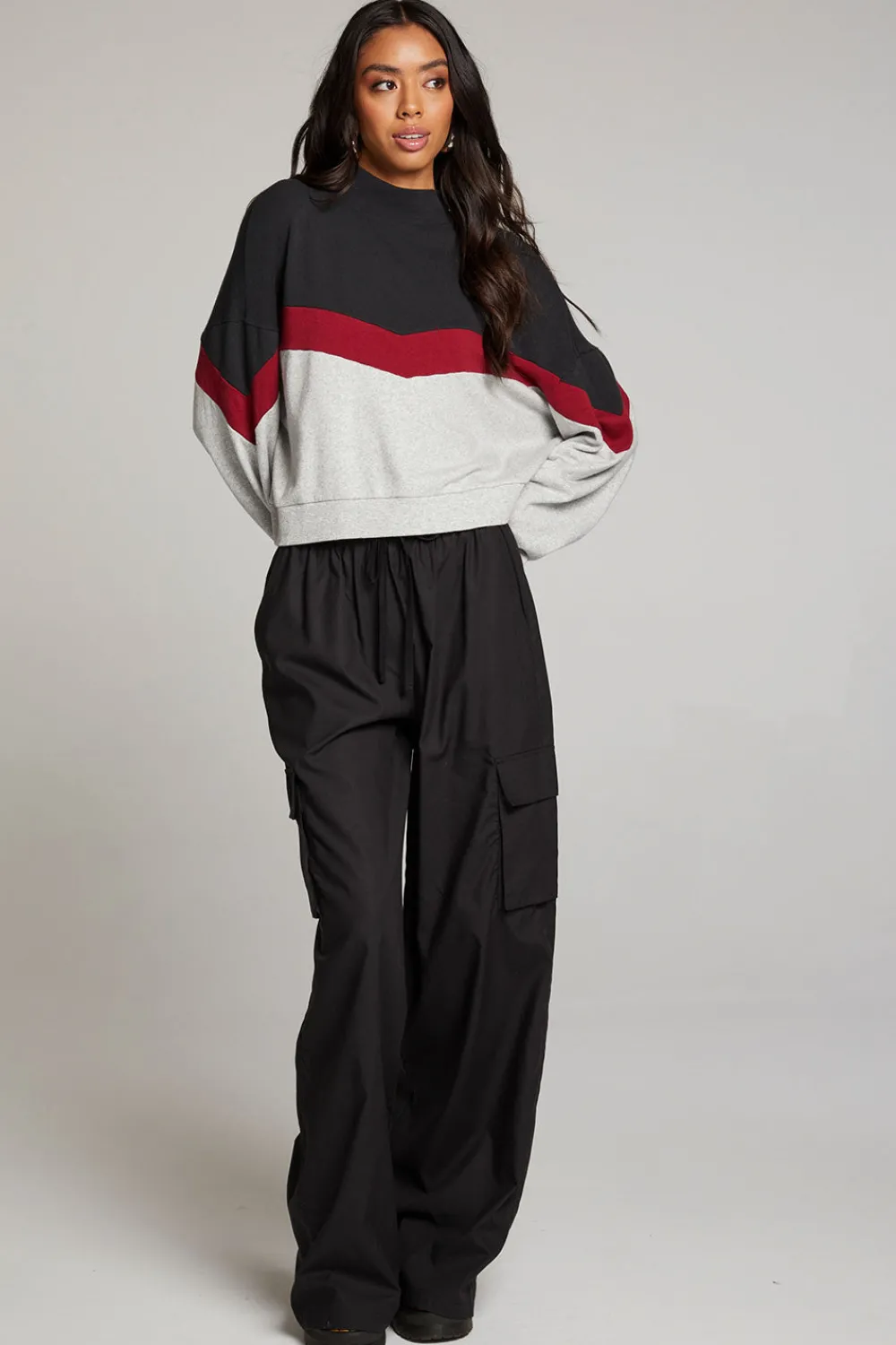 Store Liz Fire Color Block Pullover Women Loungewear|Tops