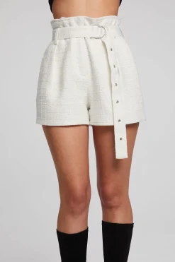 Cheap Lombard Starry White Short Women Loungewear|Bottoms
