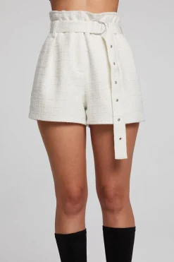 Cheap Lombard Starry White Short Women Loungewear|Bottoms