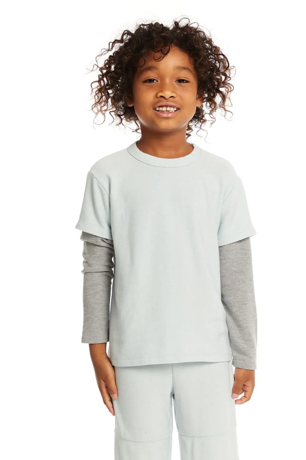 New Long And Short Sleeve Blue Bird Tee Kids/BOY Boys