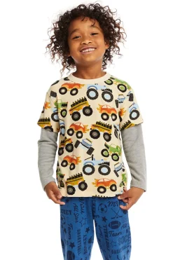 Discount Long And Short Sleeve Monster Truck Tee Kids/BOY Boys