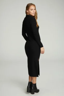 Sale Long Sleeve Button Down Collar Dress Women Dresses