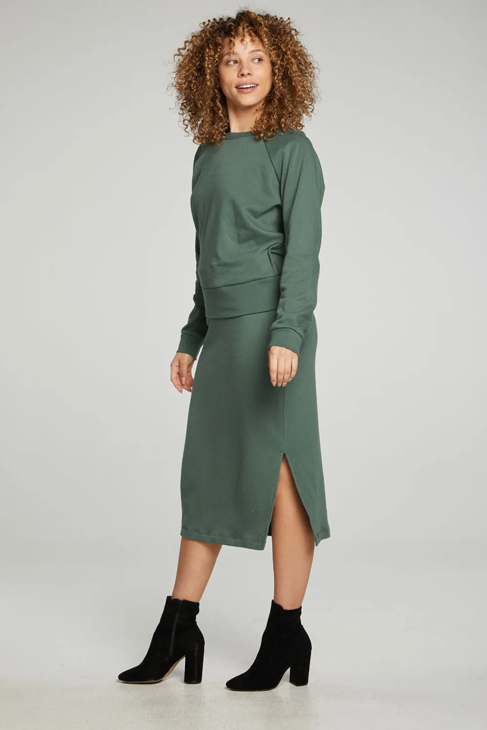 Flash Sale Long Sleeve Crew Neck Raglan Pullover Women Tops