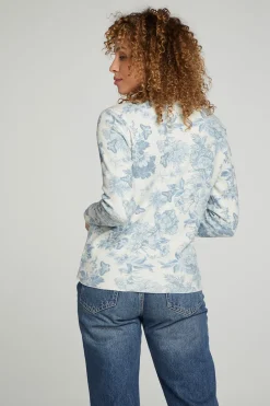 Sale Long Sleeve Crew Neck Tee Women Tops