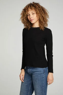 Outlet Long Sleeve Crew Neck Tee Women Tops
