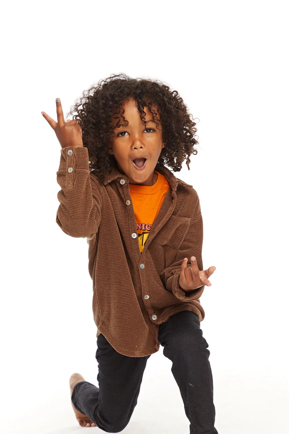 Sale Long Sleeve Quartz Button Down Collar Shirt Kids/BOY Boys