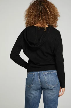 Store Long Sleeve Semi Cropped Zip Front Hoodie Women Outerwear|Tops