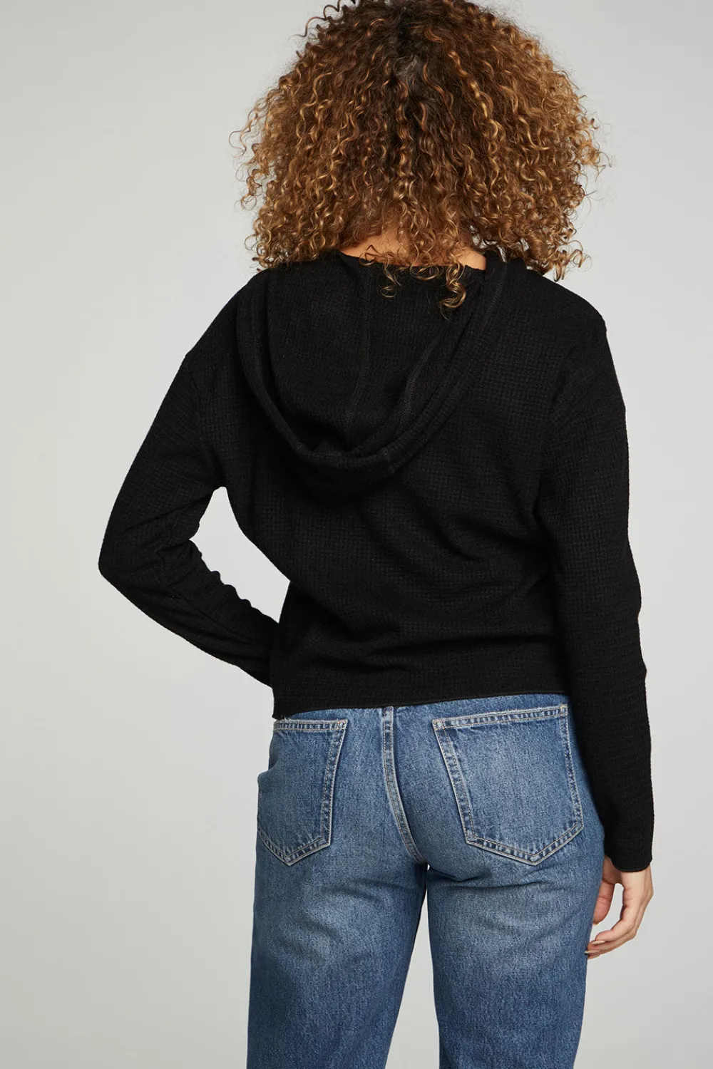 Store Long Sleeve Semi Cropped Zip Front Hoodie Women Outerwear|Tops