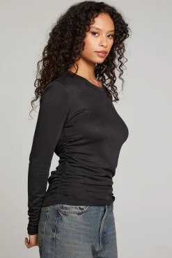 Hot Louis Licorice Long Sleeve Women Loungewear|Tops