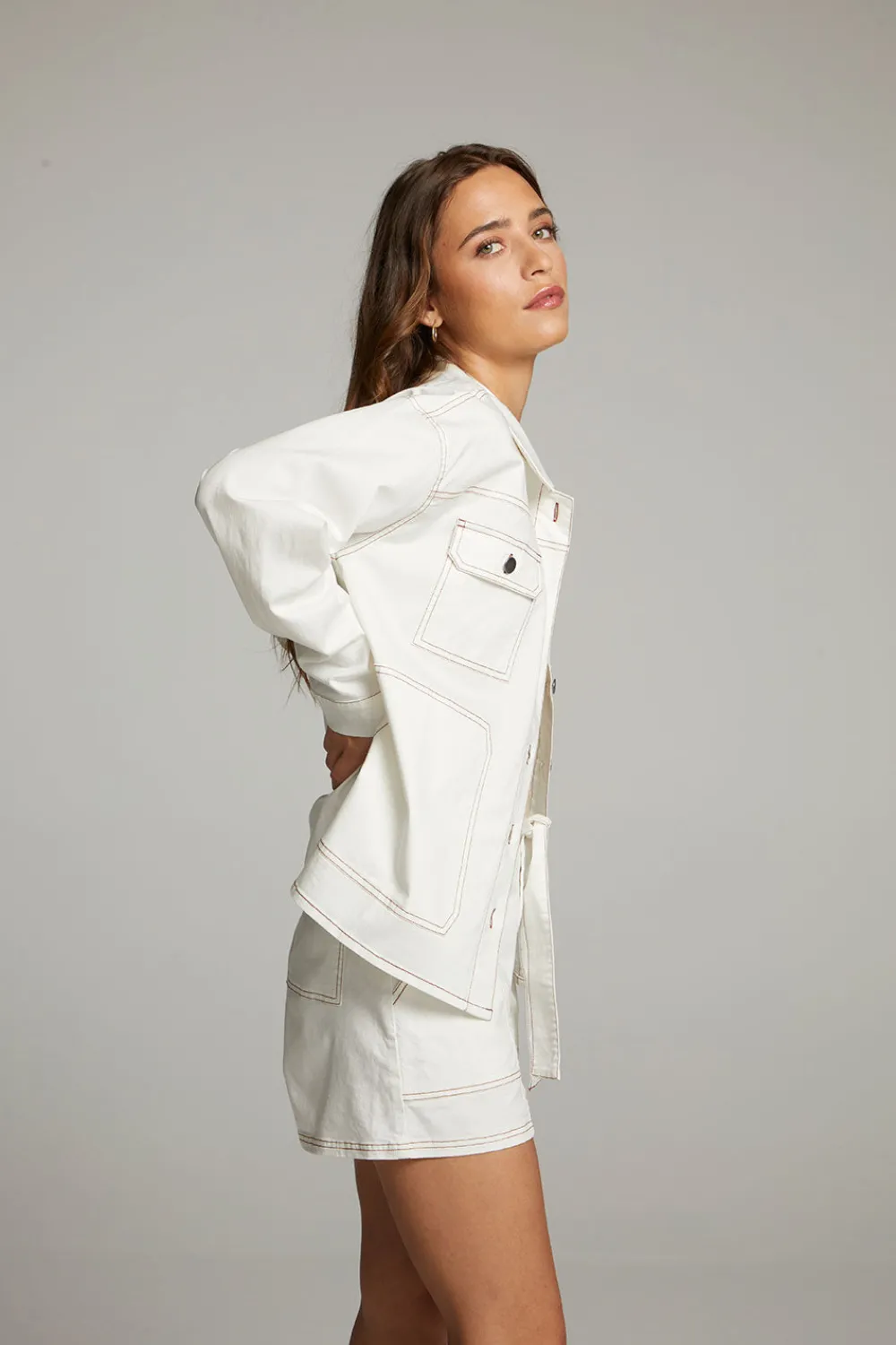 Best Louise White Button Down Women Loungewear|Tops