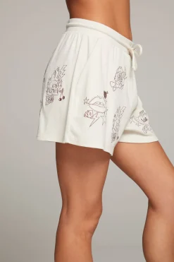 Fashion Love Rock Embroidery Shorts Women Loungewear|Graphics