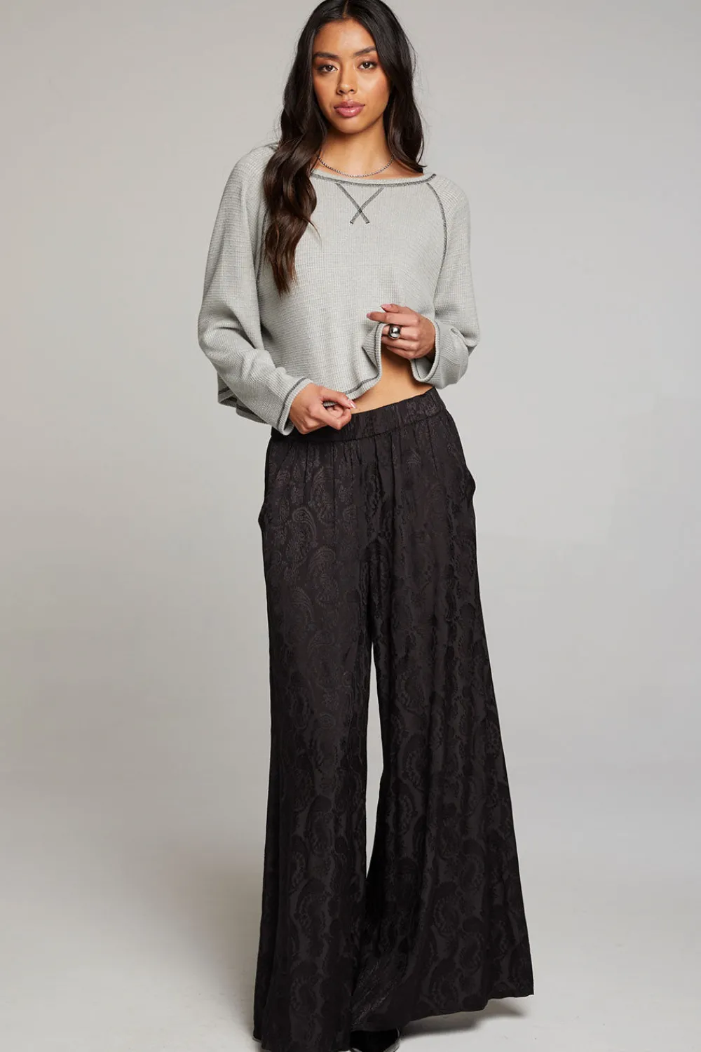 Store Lucy Heather Grey Long Sleeve Women Loungewear|Tops