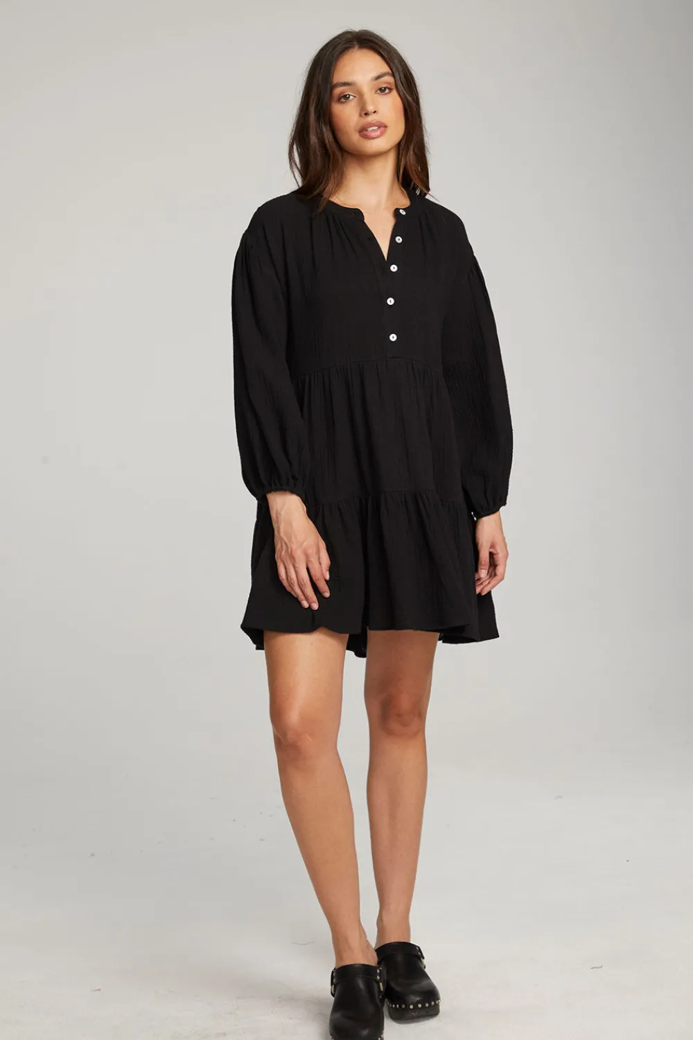 Fashion Magnolia Licorice Mini Dress Women Loungewear|Dresses