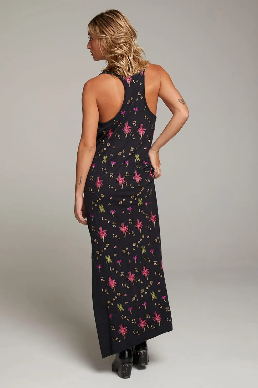 Cheap Manatee Night Palm Maxi Dress Women Loungewear|Dresses