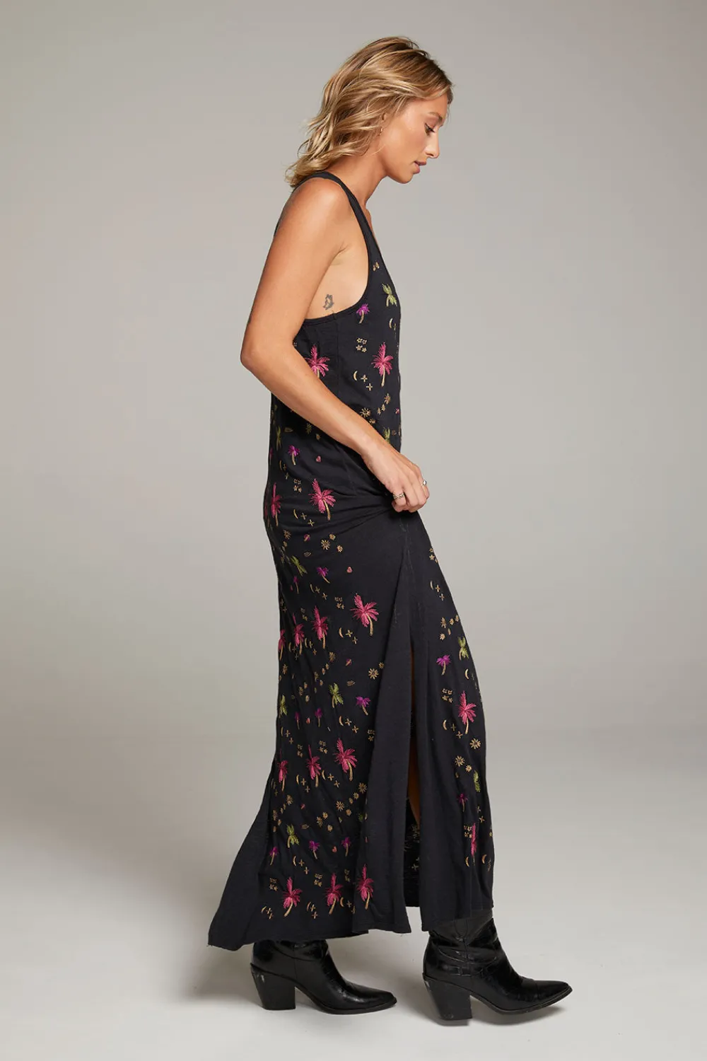 Cheap Manatee Night Palm Maxi Dress Women Loungewear|Dresses