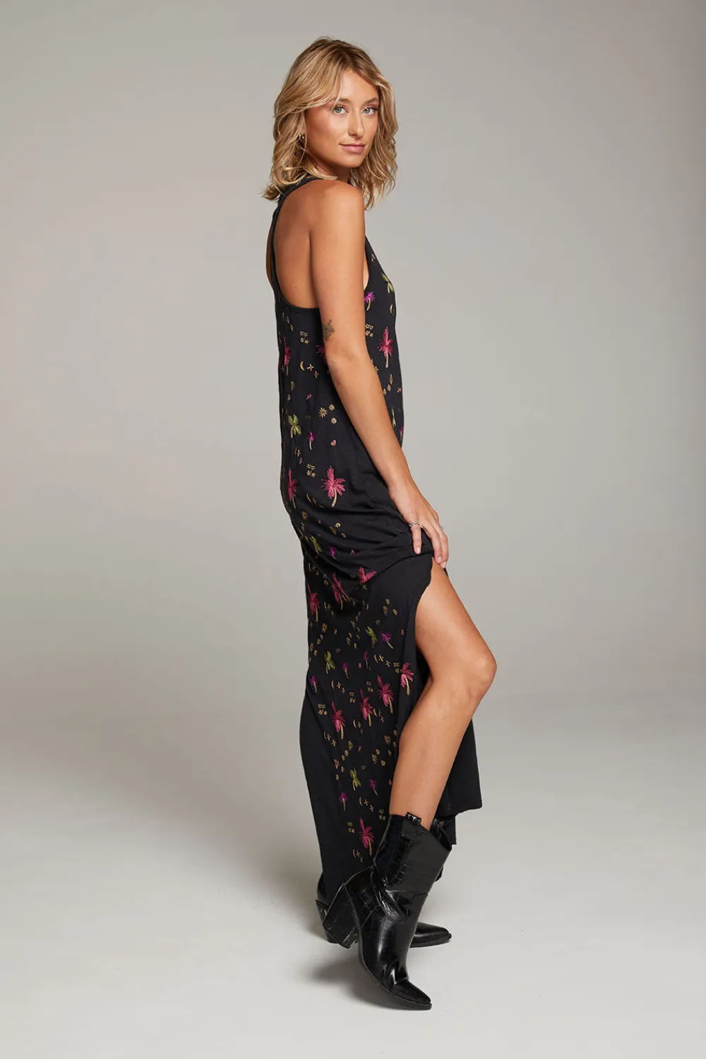 Cheap Manatee Night Palm Maxi Dress Women Loungewear|Dresses