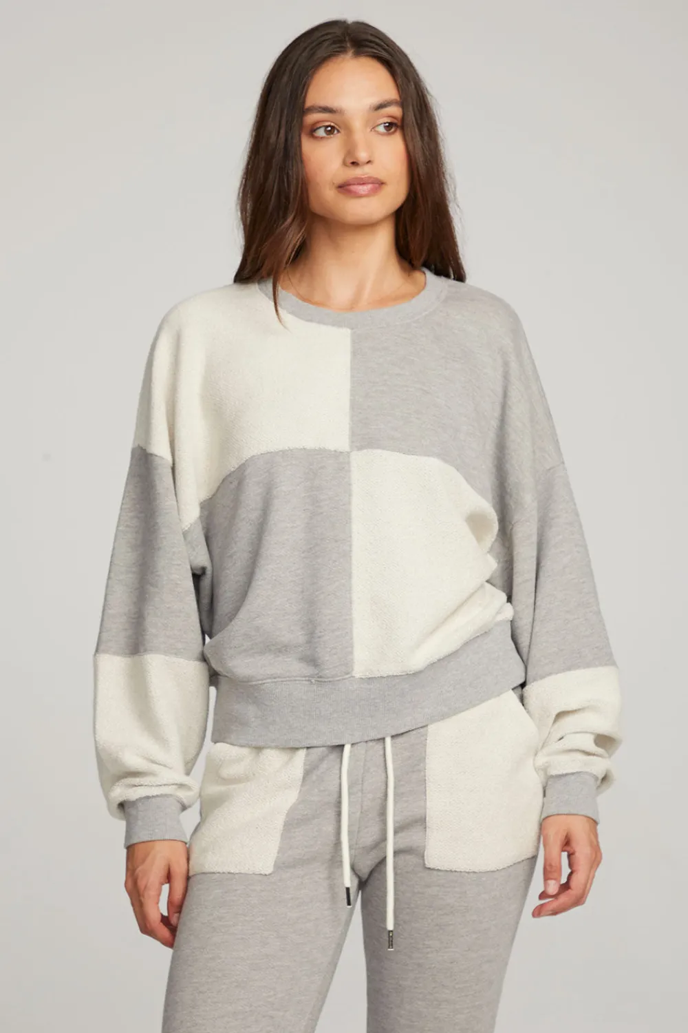 Cheap Marie Heather Grey Pullover Women Loungewear|Tops