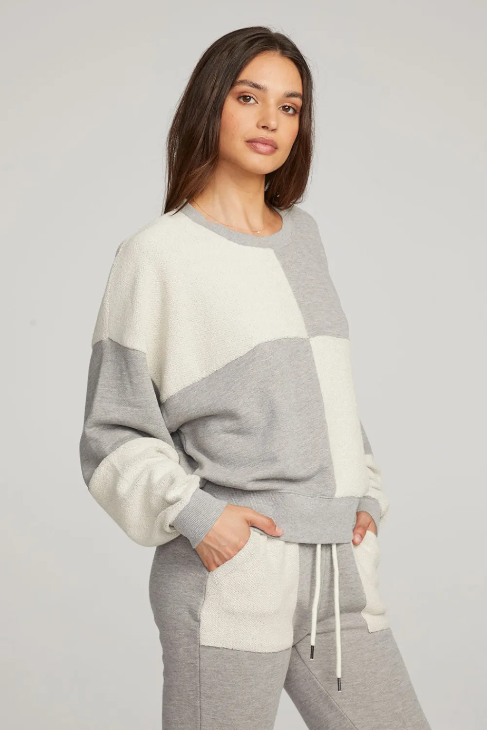 Cheap Marie Heather Grey Pullover Women Loungewear|Tops