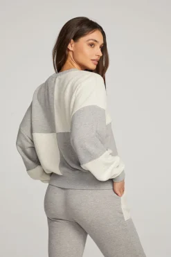 Cheap Marie Heather Grey Pullover Women Loungewear|Tops