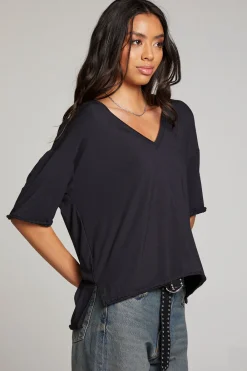 Best Sale Mason Licorice V Neck Women Loungewear|Tops