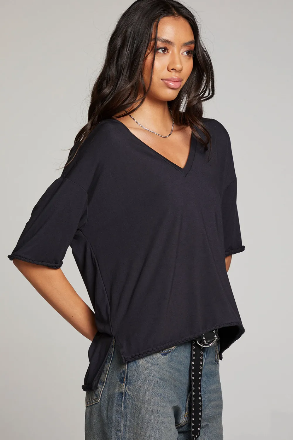 Best Sale Mason Licorice V Neck Women Loungewear|Tops