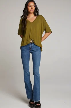 Cheap Mason Sphagnum V Neck Women Loungewear|Tops