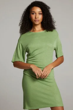 Sale Memory Piquant Green Mini Dress Women Loungewear|Dresses