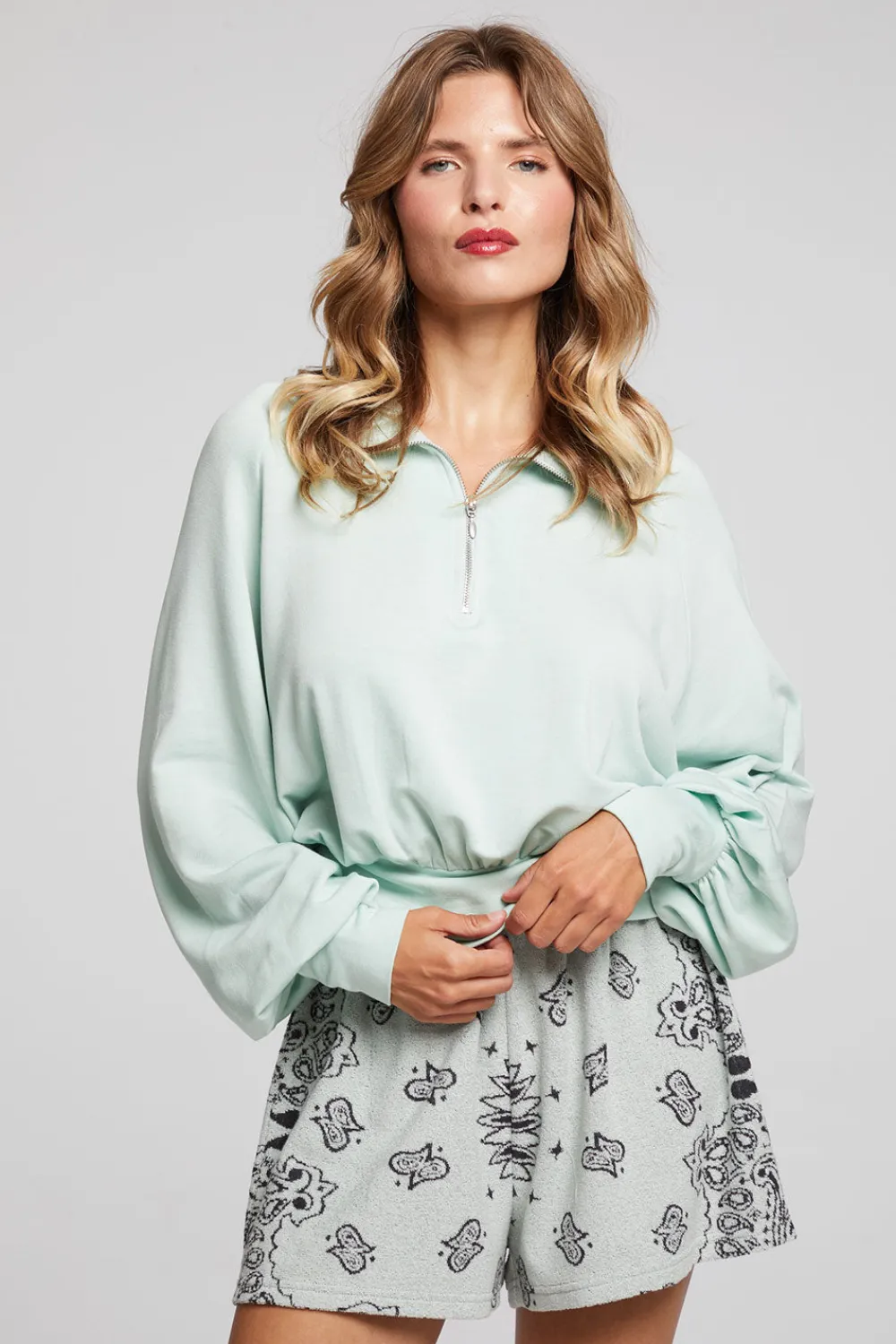 Online Midnight Matcha Half Zip Women Loungewear|Tops
