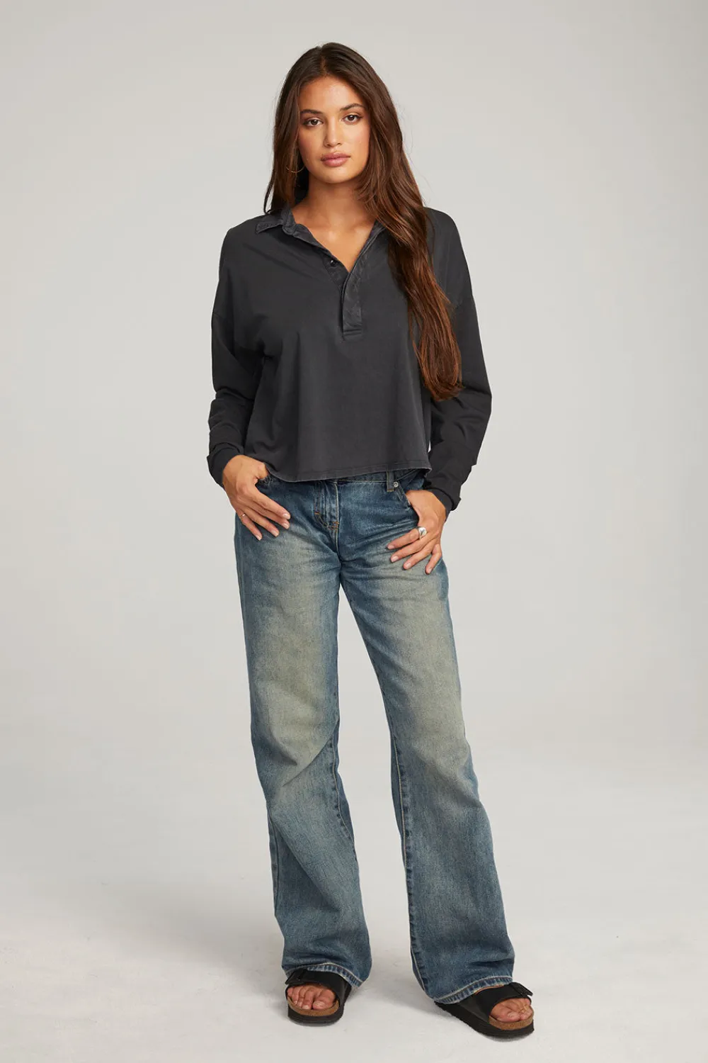 Best Miles Licorice Long Sleeve Women Loungewear|Tops