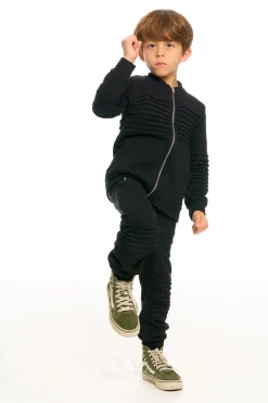 Best Sale Mock Neck Moto Zip Jacket Kids/BOY Boys