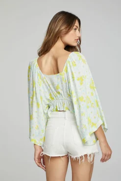 Cheap Monarch Crop Top - Daisy Floral Print Women Outerwear|Loungewear