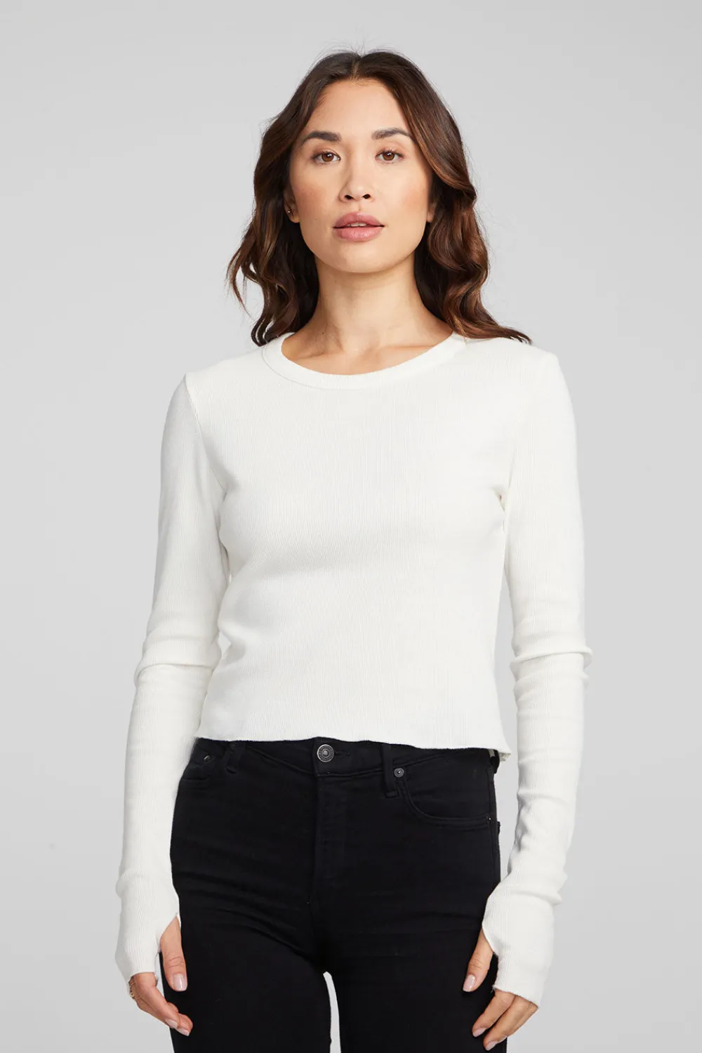 Online Moonlight Bright White Long Sleeve Women Loungewear|Tops