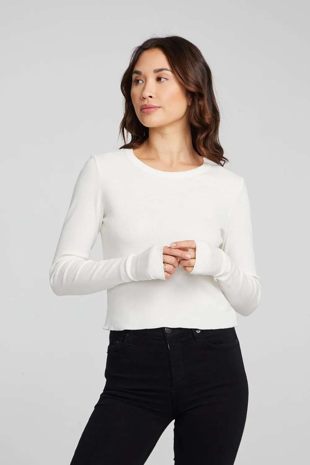 Online Moonlight Bright White Long Sleeve Women Loungewear|Tops
