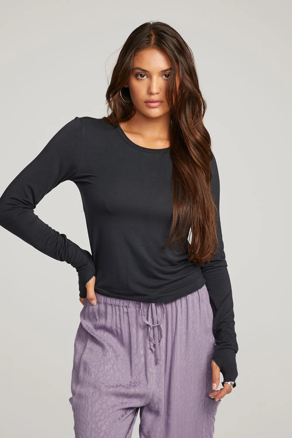Outlet Moonlight Licorice Long Sleeve Women Loungewear|Tops