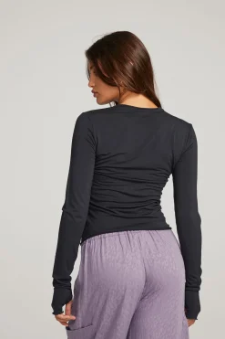 Outlet Moonlight Licorice Long Sleeve Women Loungewear|Tops